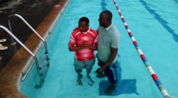 Shows baptism in Kenya